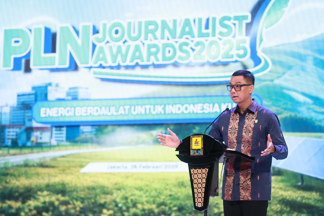 Direktur Utama PT PLN (Persero), Darmawan Prasodjo dalam sambutannya pada agenda Penganugerahan Pemenang PLN Journalist Awards 2025 yang digelar di PLN Kantor Pusat, Jakarta, Kamis (26/2), menyampaikan bahwa insan pers merupakan mitra strategis dalam memb